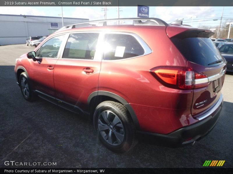 Crimson Red Pearl / Slate Black 2019 Subaru Ascent Premium