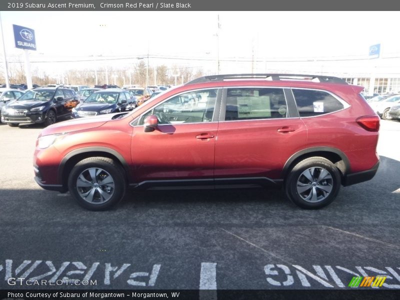 Crimson Red Pearl / Slate Black 2019 Subaru Ascent Premium