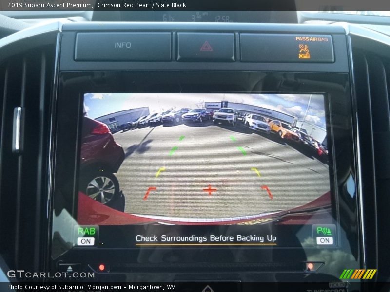 Crimson Red Pearl / Slate Black 2019 Subaru Ascent Premium