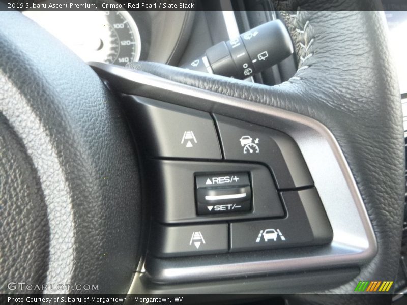 Crimson Red Pearl / Slate Black 2019 Subaru Ascent Premium