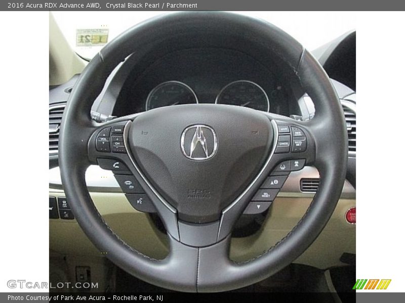 Crystal Black Pearl / Parchment 2016 Acura RDX Advance AWD