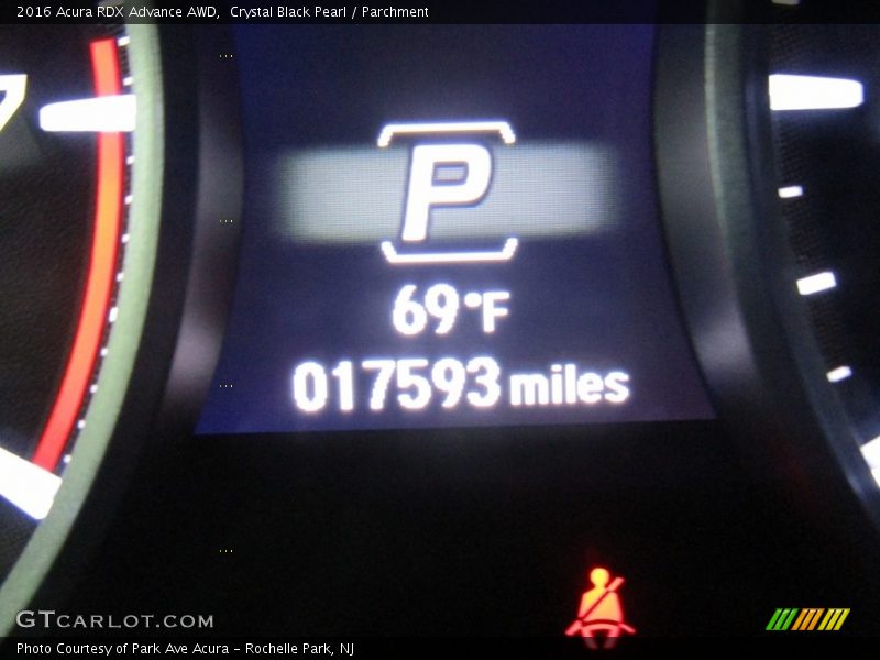 Crystal Black Pearl / Parchment 2016 Acura RDX Advance AWD