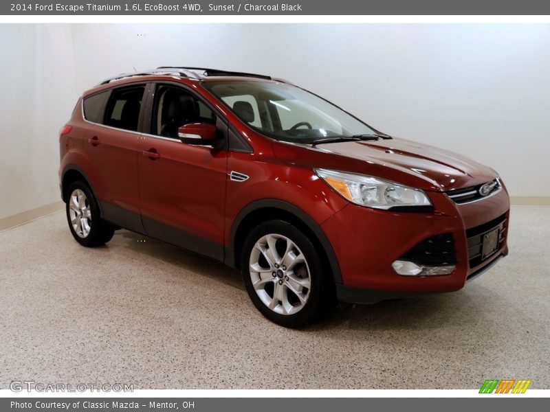 Sunset / Charcoal Black 2014 Ford Escape Titanium 1.6L EcoBoost 4WD