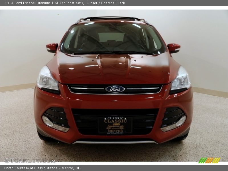 Sunset / Charcoal Black 2014 Ford Escape Titanium 1.6L EcoBoost 4WD