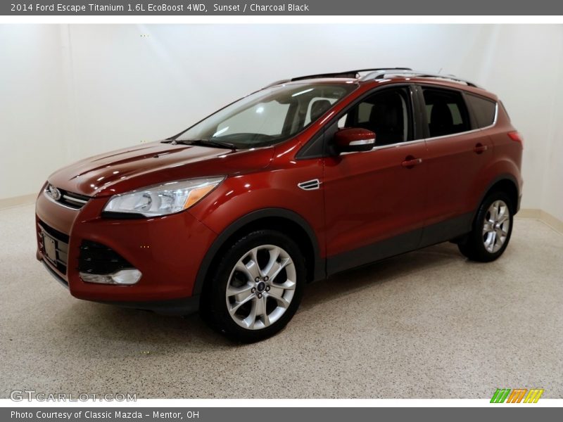 Sunset / Charcoal Black 2014 Ford Escape Titanium 1.6L EcoBoost 4WD