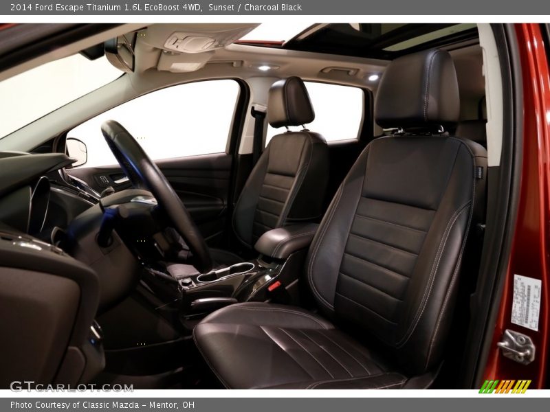 Sunset / Charcoal Black 2014 Ford Escape Titanium 1.6L EcoBoost 4WD