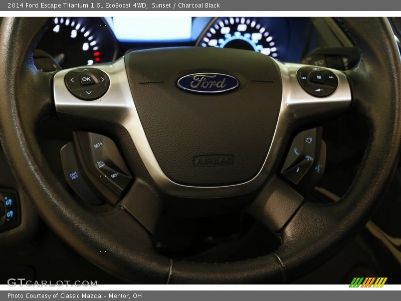 Sunset / Charcoal Black 2014 Ford Escape Titanium 1.6L EcoBoost 4WD