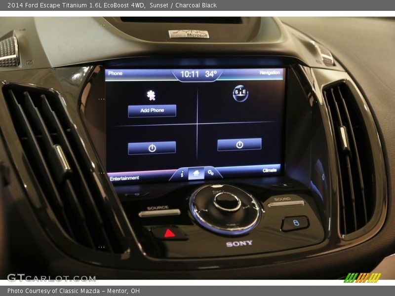 Sunset / Charcoal Black 2014 Ford Escape Titanium 1.6L EcoBoost 4WD