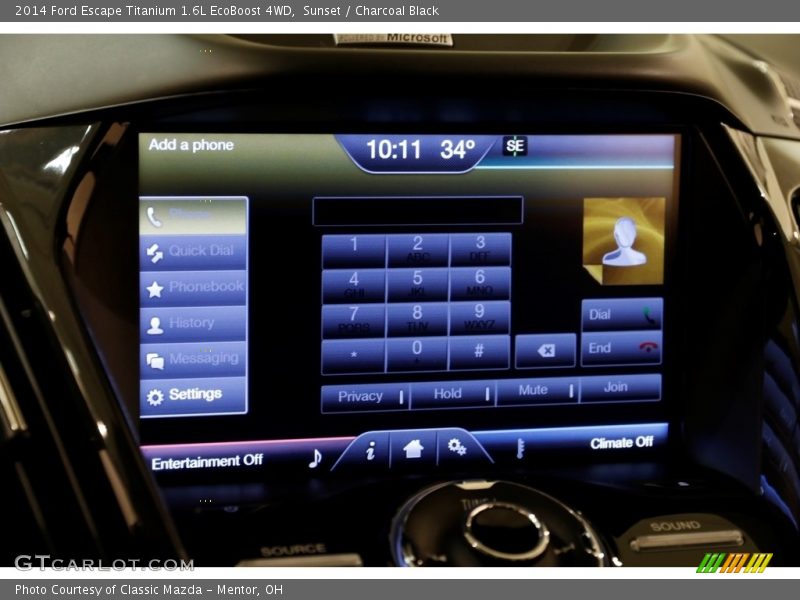 Sunset / Charcoal Black 2014 Ford Escape Titanium 1.6L EcoBoost 4WD