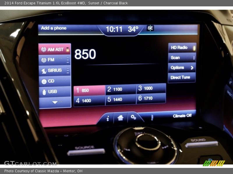 Sunset / Charcoal Black 2014 Ford Escape Titanium 1.6L EcoBoost 4WD