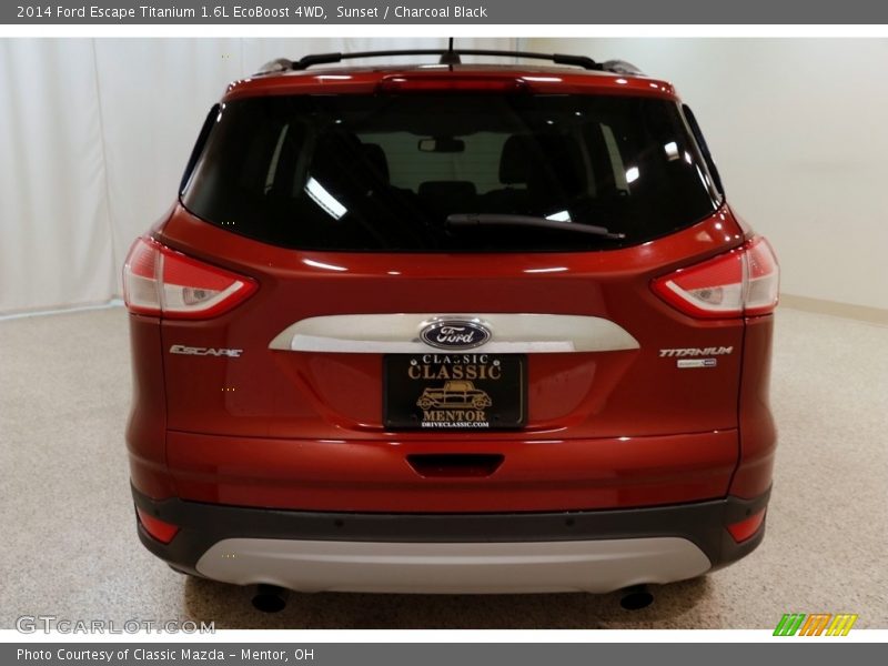 Sunset / Charcoal Black 2014 Ford Escape Titanium 1.6L EcoBoost 4WD