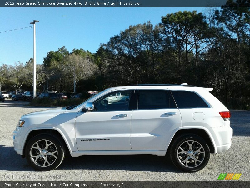 Bright White / Light Frost/Brown 2019 Jeep Grand Cherokee Overland 4x4