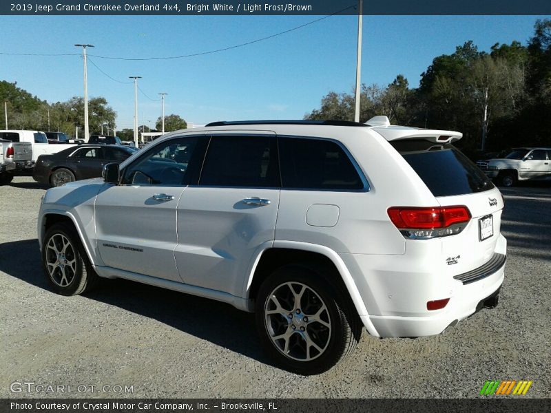 Bright White / Light Frost/Brown 2019 Jeep Grand Cherokee Overland 4x4