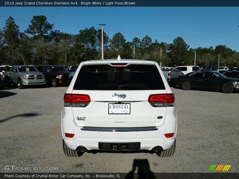 Bright White / Light Frost/Brown 2019 Jeep Grand Cherokee Overland 4x4