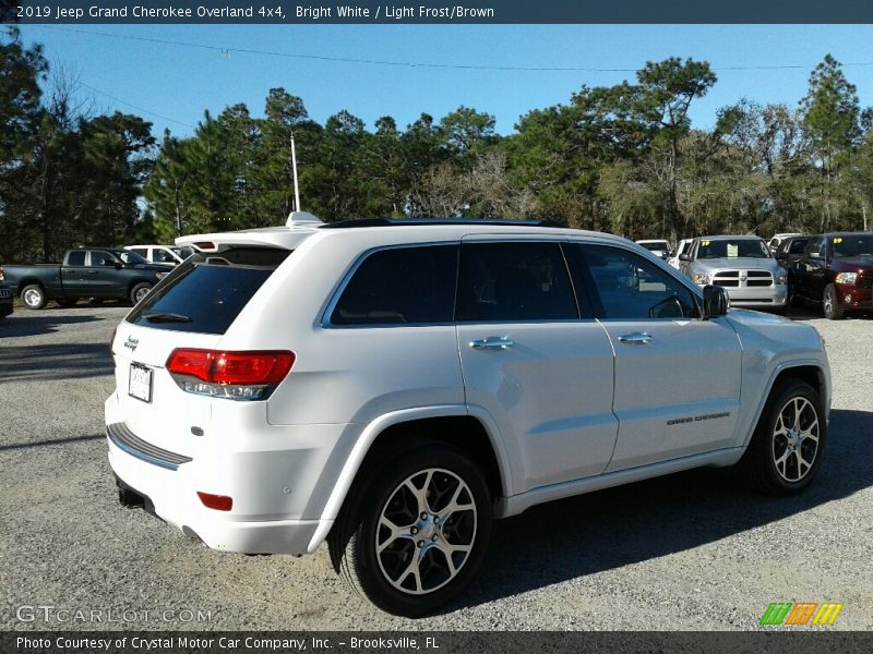 Bright White / Light Frost/Brown 2019 Jeep Grand Cherokee Overland 4x4