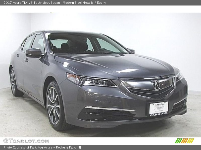 Modern Steel Metallic / Ebony 2017 Acura TLX V6 Technology Sedan