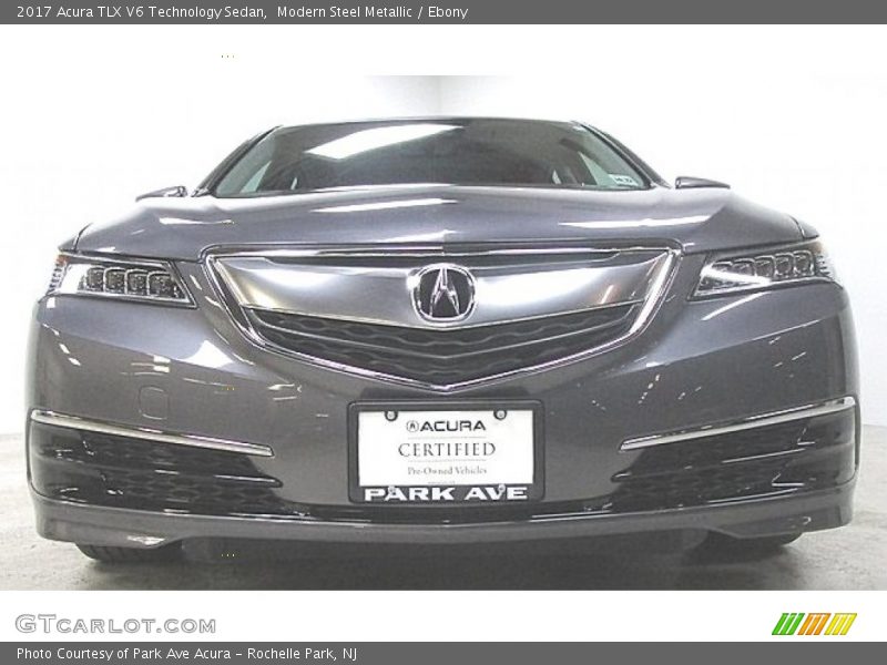 Modern Steel Metallic / Ebony 2017 Acura TLX V6 Technology Sedan
