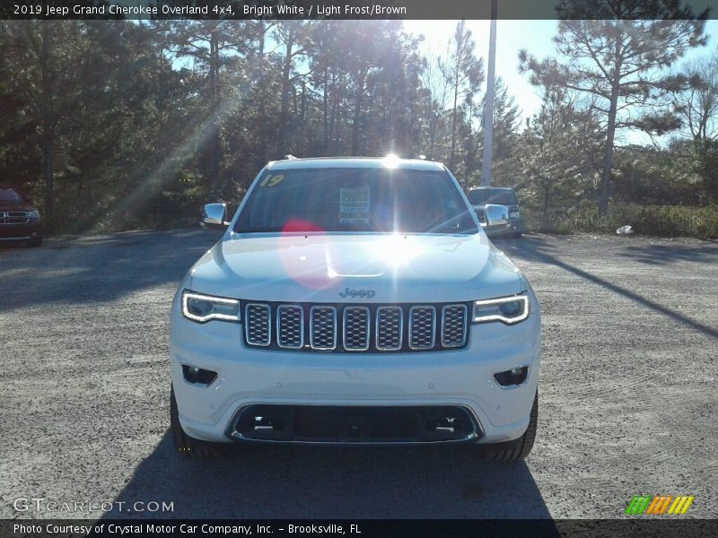 Bright White / Light Frost/Brown 2019 Jeep Grand Cherokee Overland 4x4