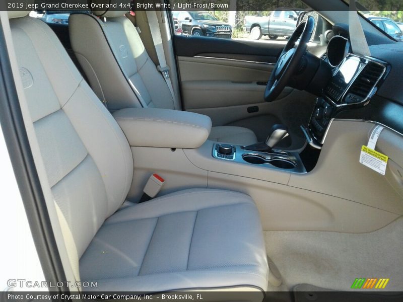 Bright White / Light Frost/Brown 2019 Jeep Grand Cherokee Overland 4x4