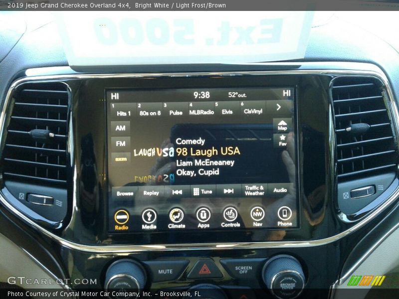 Bright White / Light Frost/Brown 2019 Jeep Grand Cherokee Overland 4x4