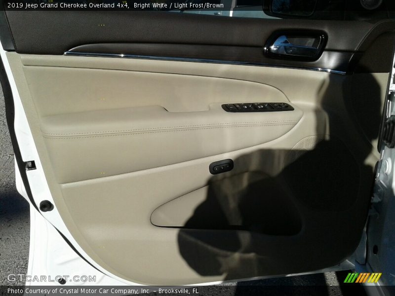 Bright White / Light Frost/Brown 2019 Jeep Grand Cherokee Overland 4x4