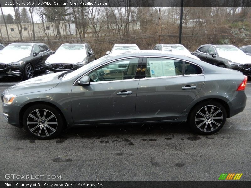 Osmium Grey Metallic / Beige 2018 Volvo S60 T5 AWD