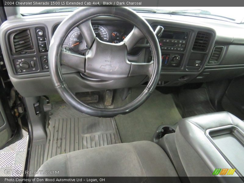 Black / Dark Charcoal 2004 Chevrolet Silverado 1500 LS Extended Cab 4x4