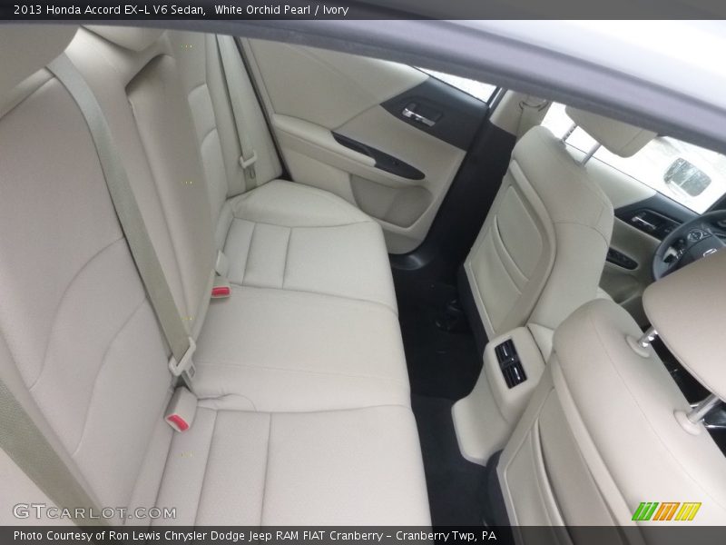 White Orchid Pearl / Ivory 2013 Honda Accord EX-L V6 Sedan