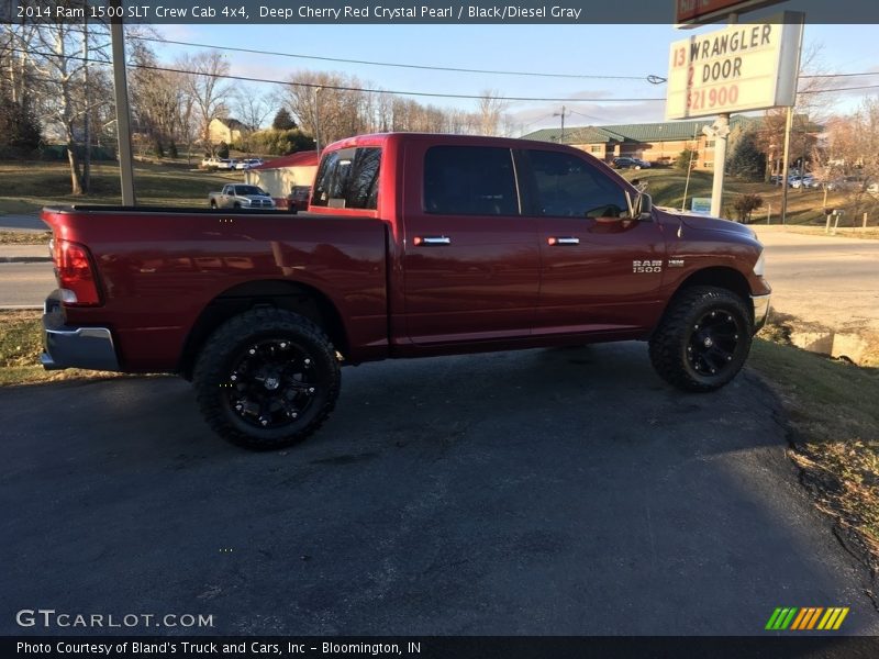 Deep Cherry Red Crystal Pearl / Black/Diesel Gray 2014 Ram 1500 SLT Crew Cab 4x4