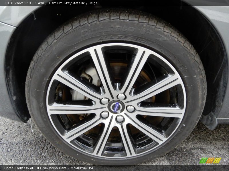 Osmium Grey Metallic / Beige 2018 Volvo S60 T5 AWD