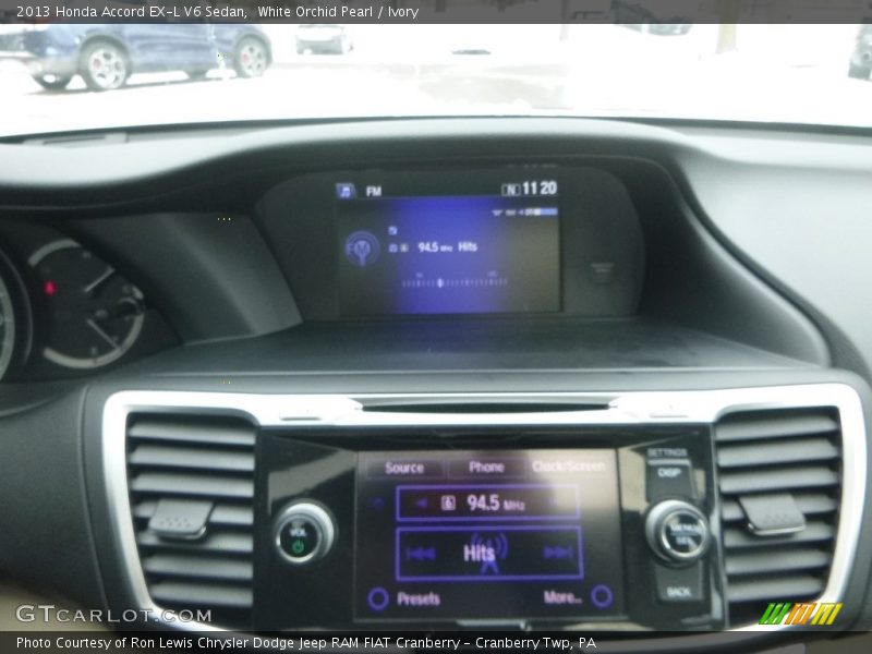 White Orchid Pearl / Ivory 2013 Honda Accord EX-L V6 Sedan
