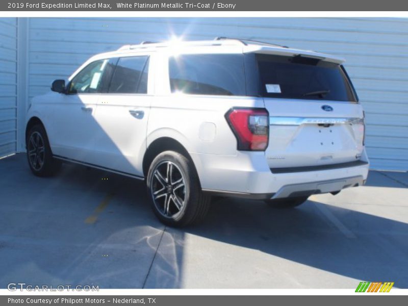 White Platinum Metallic Tri-Coat / Ebony 2019 Ford Expedition Limited Max
