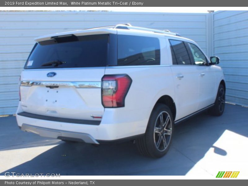 White Platinum Metallic Tri-Coat / Ebony 2019 Ford Expedition Limited Max