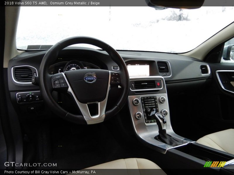 Osmium Grey Metallic / Beige 2018 Volvo S60 T5 AWD