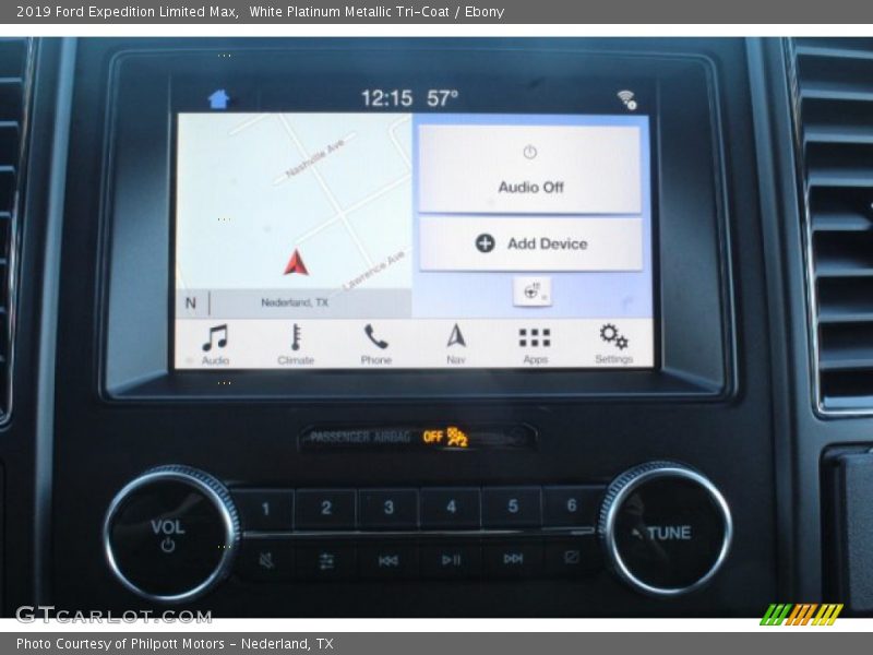 White Platinum Metallic Tri-Coat / Ebony 2019 Ford Expedition Limited Max