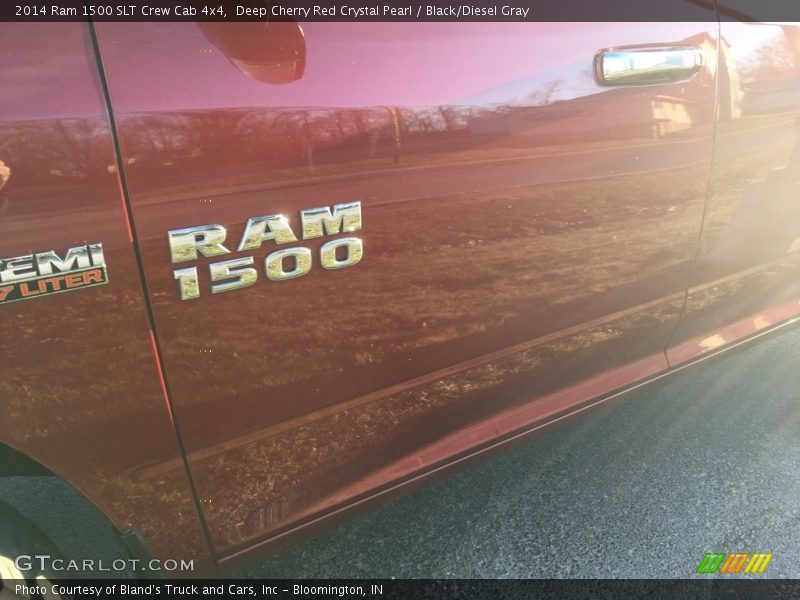 Deep Cherry Red Crystal Pearl / Black/Diesel Gray 2014 Ram 1500 SLT Crew Cab 4x4