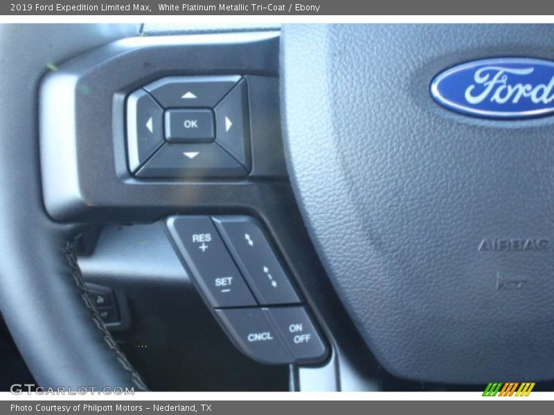 White Platinum Metallic Tri-Coat / Ebony 2019 Ford Expedition Limited Max