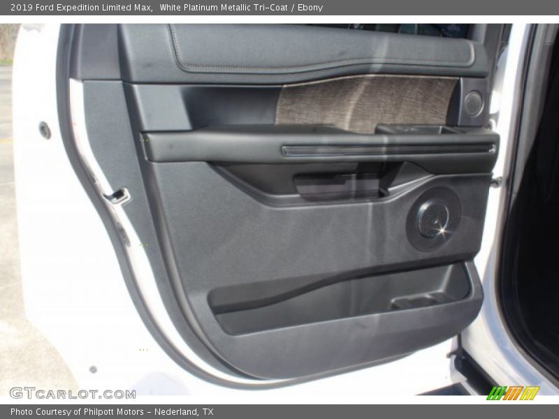 White Platinum Metallic Tri-Coat / Ebony 2019 Ford Expedition Limited Max