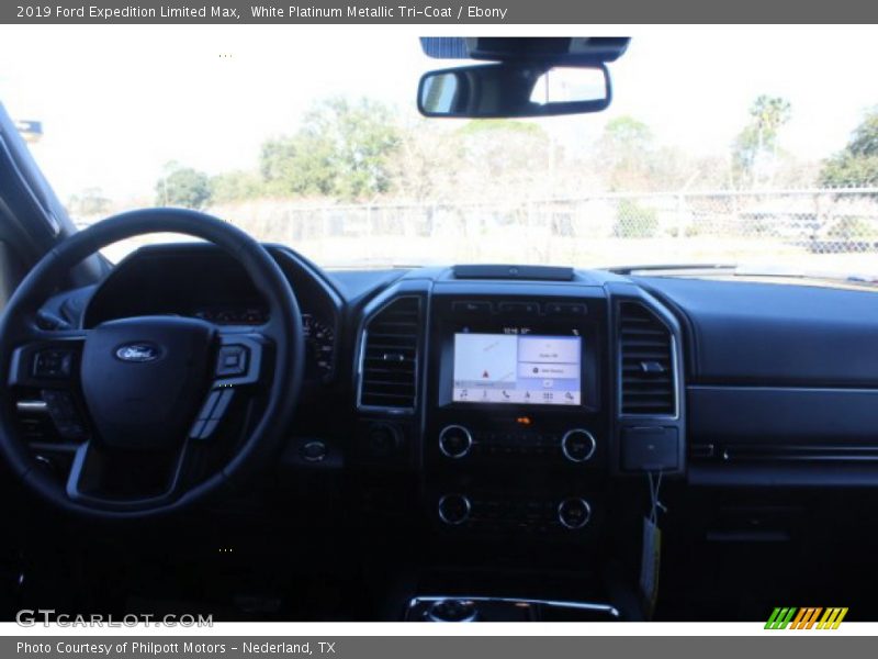 White Platinum Metallic Tri-Coat / Ebony 2019 Ford Expedition Limited Max