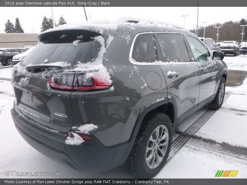Sting-Gray / Black 2019 Jeep Cherokee Latitude Plus 4x4