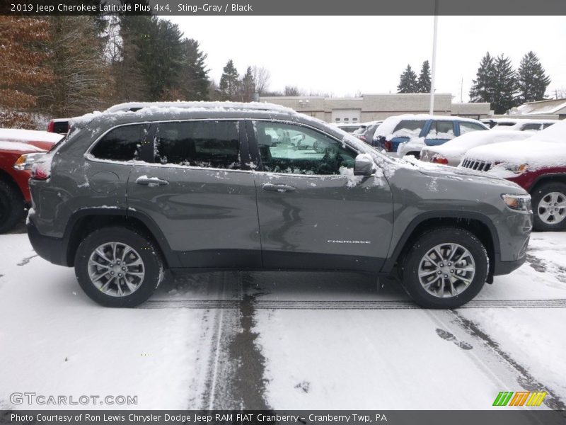 Sting-Gray / Black 2019 Jeep Cherokee Latitude Plus 4x4