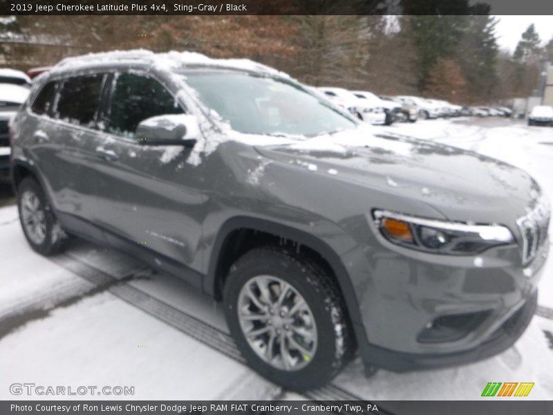 Sting-Gray / Black 2019 Jeep Cherokee Latitude Plus 4x4