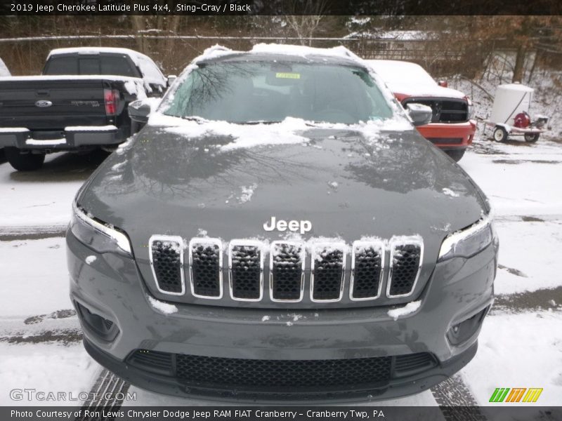 Sting-Gray / Black 2019 Jeep Cherokee Latitude Plus 4x4