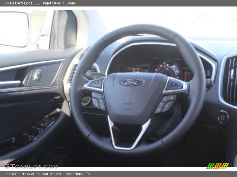 Ingot Silver / Ebony 2019 Ford Edge SEL