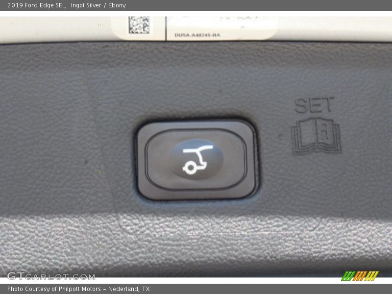 Ingot Silver / Ebony 2019 Ford Edge SEL