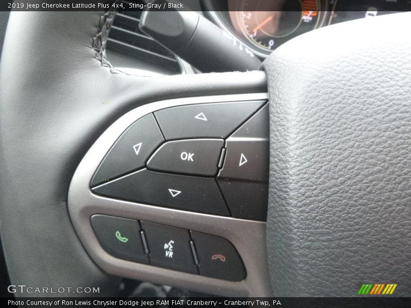 Sting-Gray / Black 2019 Jeep Cherokee Latitude Plus 4x4