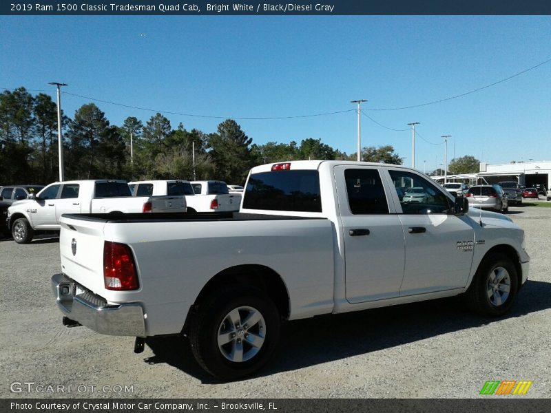 Bright White / Black/Diesel Gray 2019 Ram 1500 Classic Tradesman Quad Cab