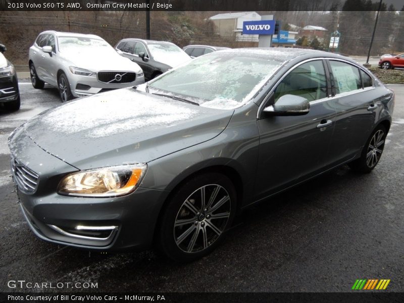 Osmium Grey Metallic / Beige 2018 Volvo S60 T5 AWD