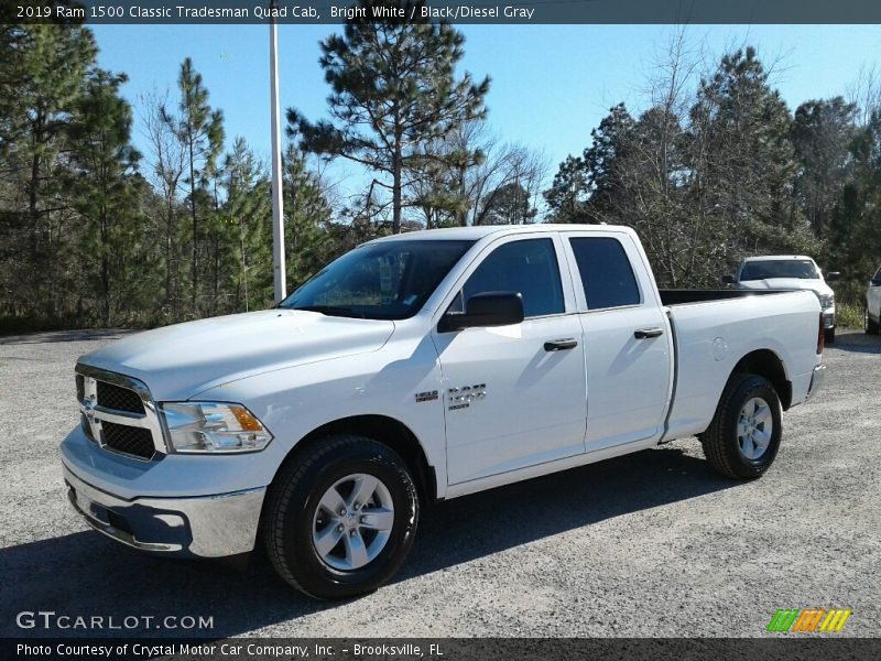 Bright White / Black/Diesel Gray 2019 Ram 1500 Classic Tradesman Quad Cab