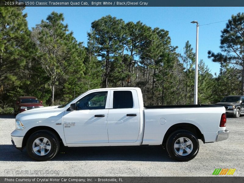Bright White / Black/Diesel Gray 2019 Ram 1500 Classic Tradesman Quad Cab